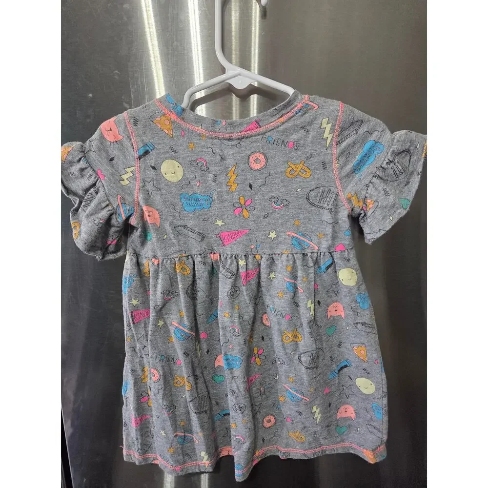 Graphic Flutter Sleeve Dress - Cat & Jack - 18mo